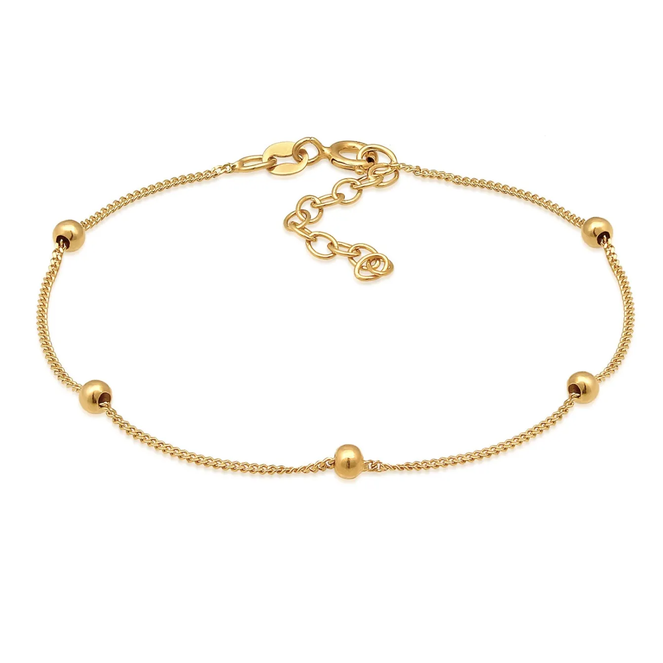 Elli "Panzer-Armband Kugeln< Armbänder|Vergoldet