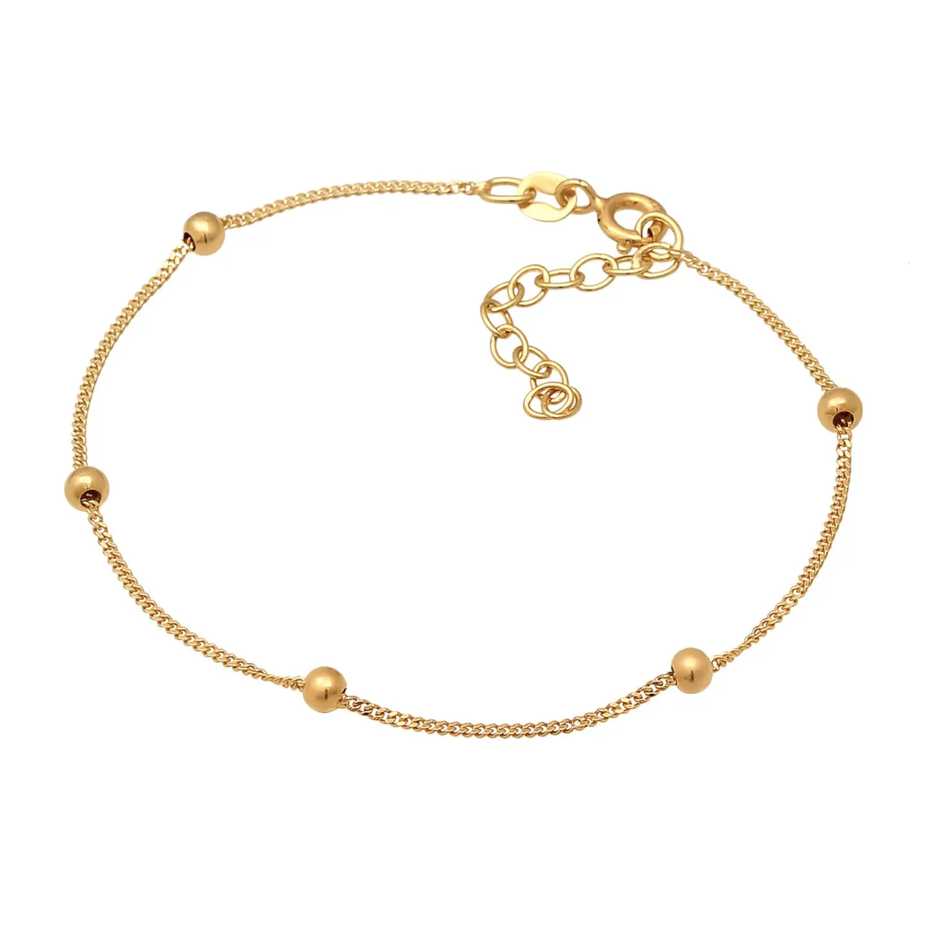 Elli "Panzer-Armband Kugeln< Armbänder|Vergoldet