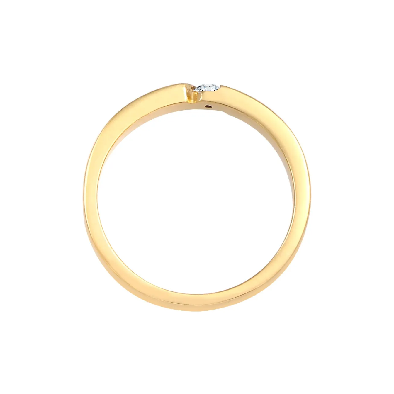 Elli "Ring | Diamant ( Weiß, 0,06 ct )< Ringe|Silber