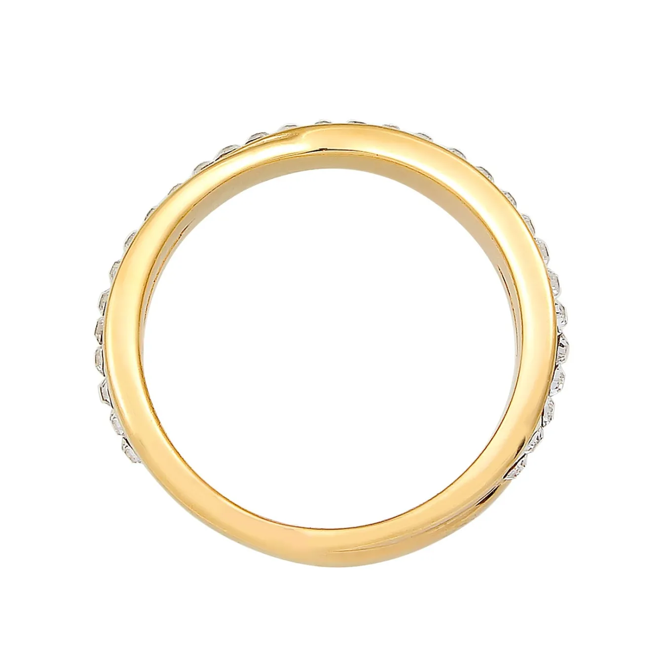 Elli "Ring | Kristall (Weiß)< Ringe|Vergoldet