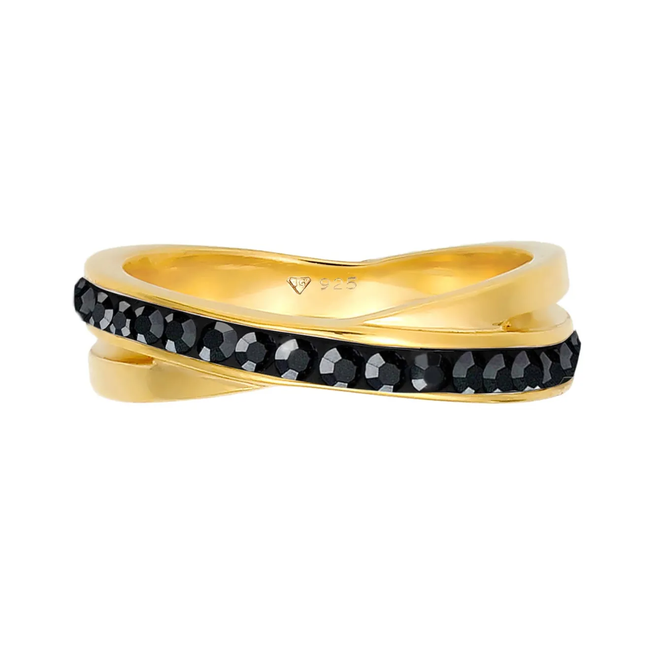 Elli "Ring | Kristall (Weiß)< Ringe|Vergoldet