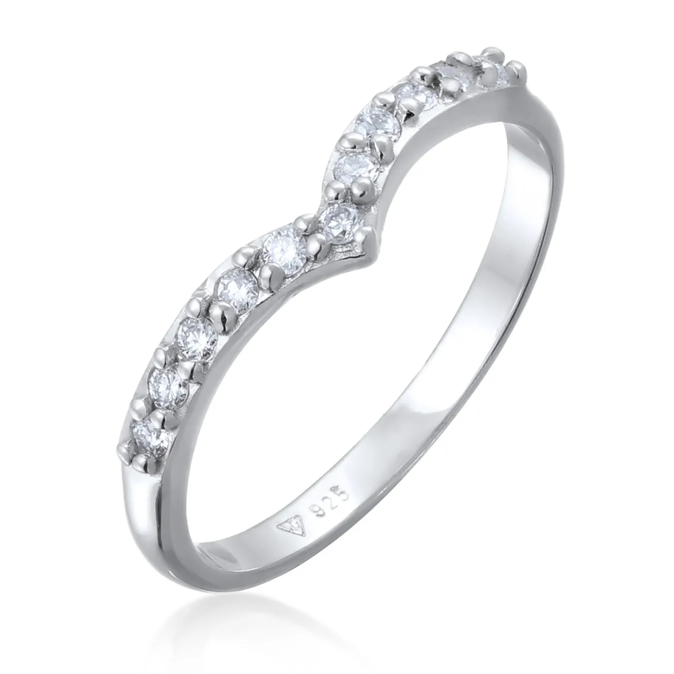 Elli "Ring | Laborgezüchtete Diamanten (Weiß, 0.044 ct)< Diamanten|Ringe