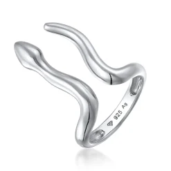 Elli "Ring | Offen Schlange< Vergoldet|Ringe