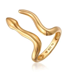 Elli "Ring | Offen Schlange< Vergoldet|Ringe
