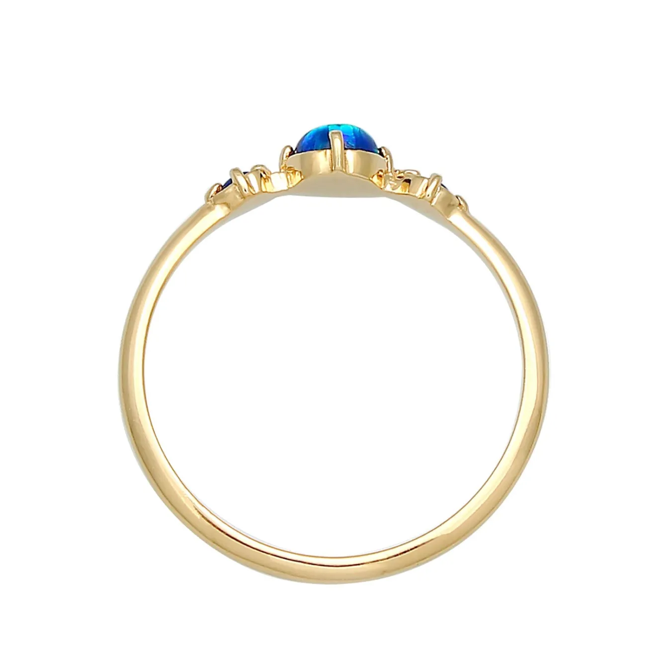 Elli "Ring | Opal ( Weiß )< Silber|Roségold