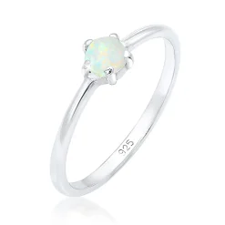 Elli "Ring | Opal ( Weiß )< Roségold|Ringe