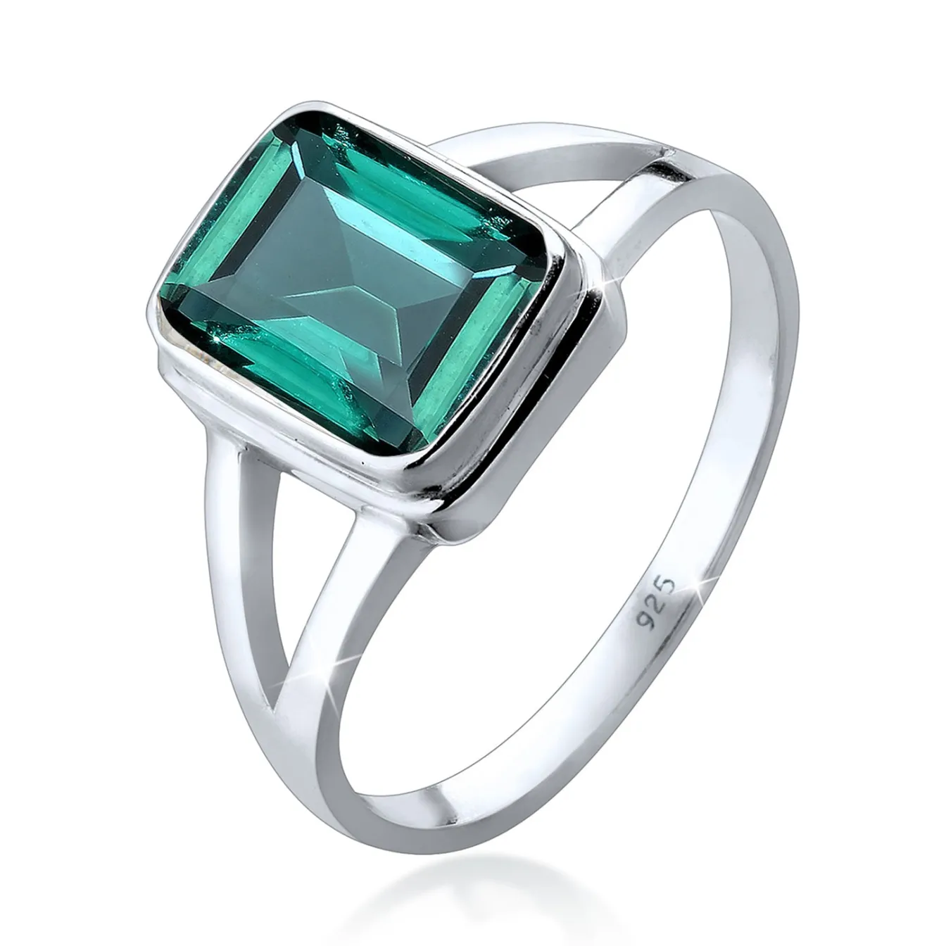 Elli "Ring | Quarz ( Grün )< Ringe|Silber