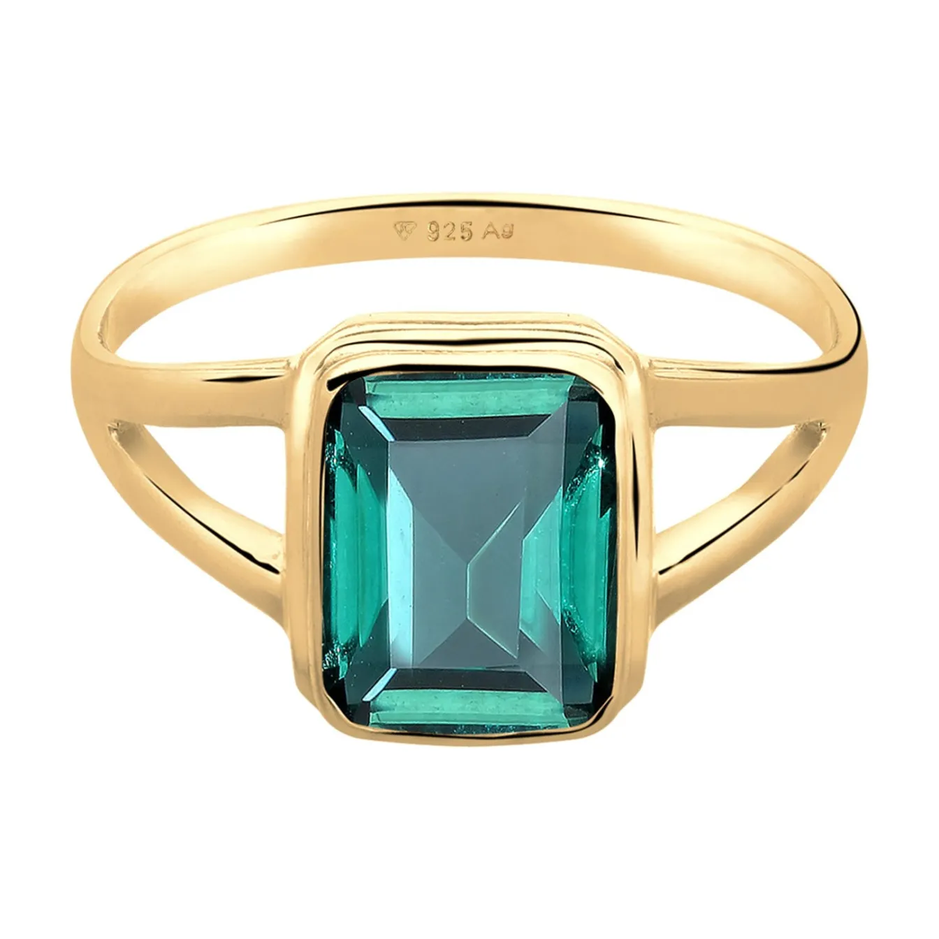 Elli "Ring | Quarz ( Grün )< Ringe|Silber