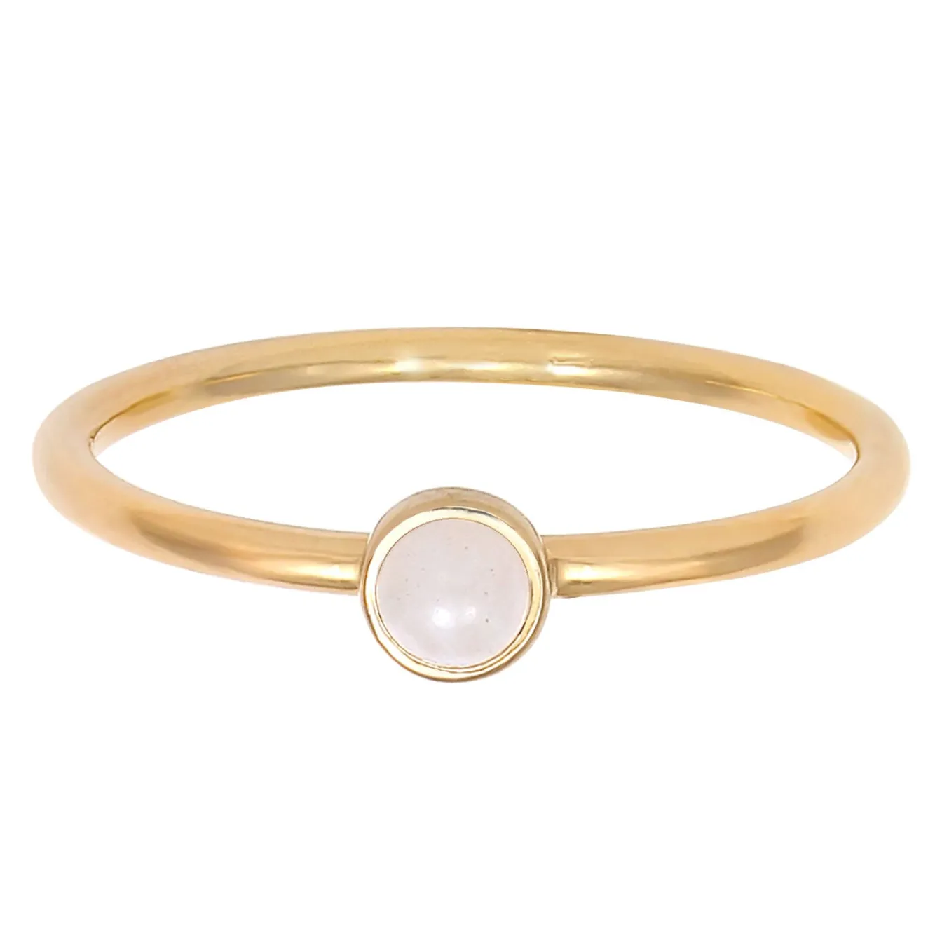 Elli "Ring | Quarz ( Rosa )< Ringe|Vergoldet