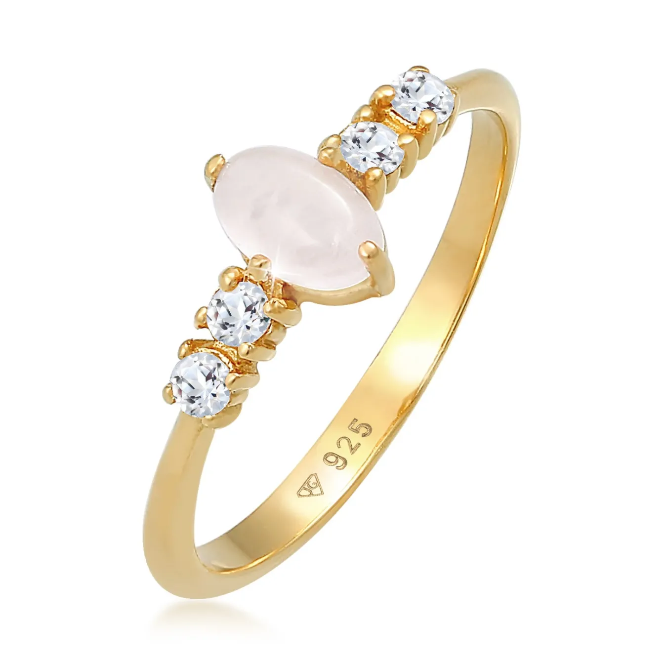 Elli "Ring | Quarz ( Rosa )< Ringe|Silber