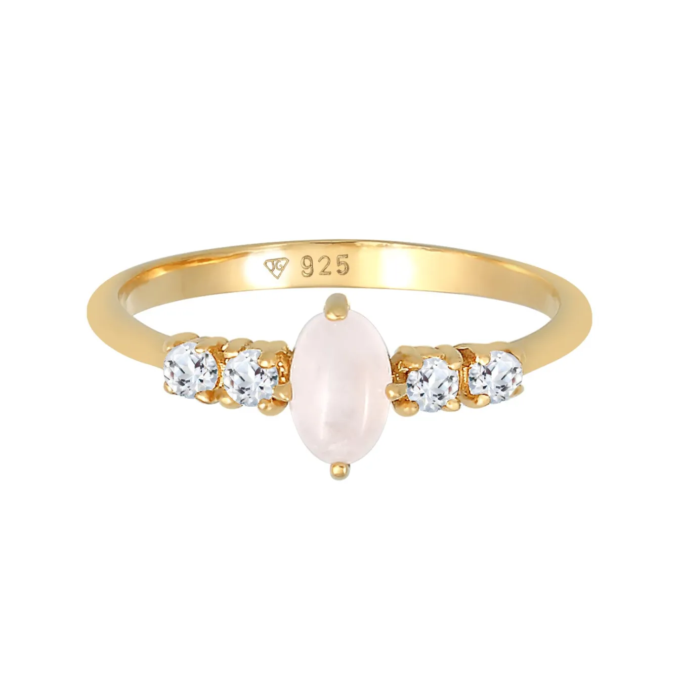 Elli "Ring | Quarz ( Rosa )< Ringe|Silber