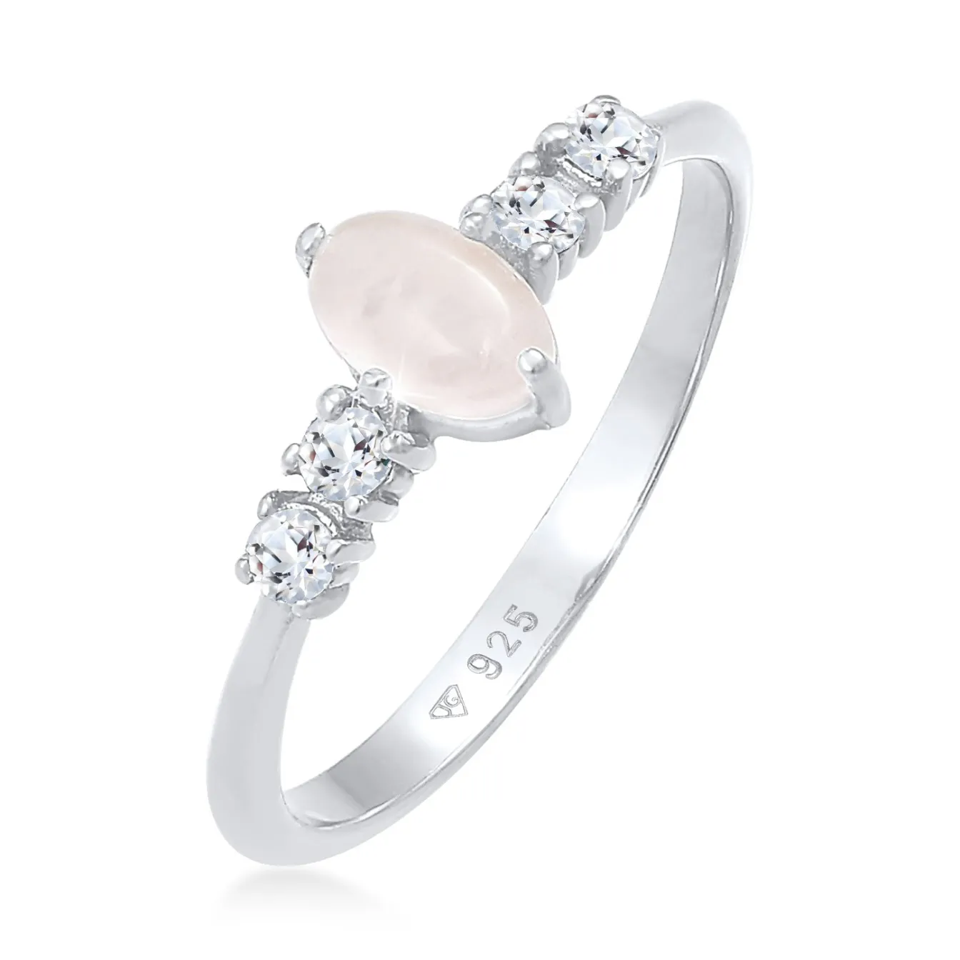 Elli "Ring | Quarz ( Rosa )< Ringe|Silber