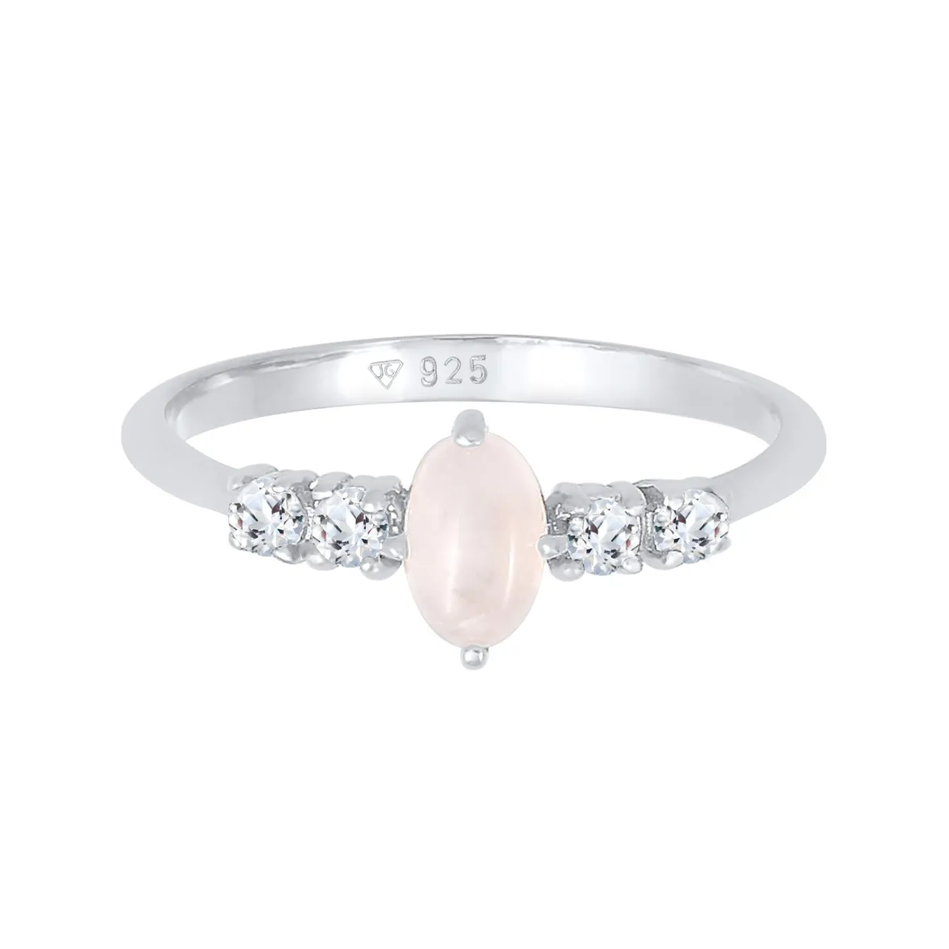 Elli "Ring | Quarz ( Rosa )< Ringe|Silber