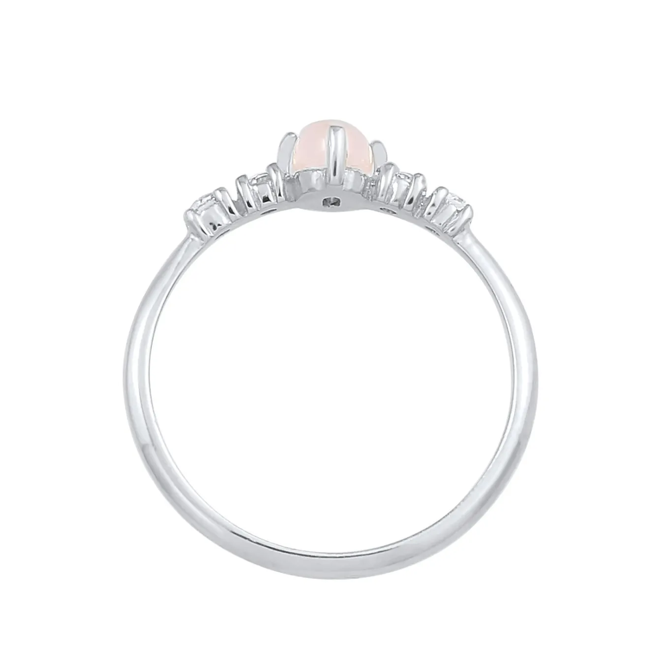 Elli "Ring | Quarz ( Rosa )< Ringe|Silber