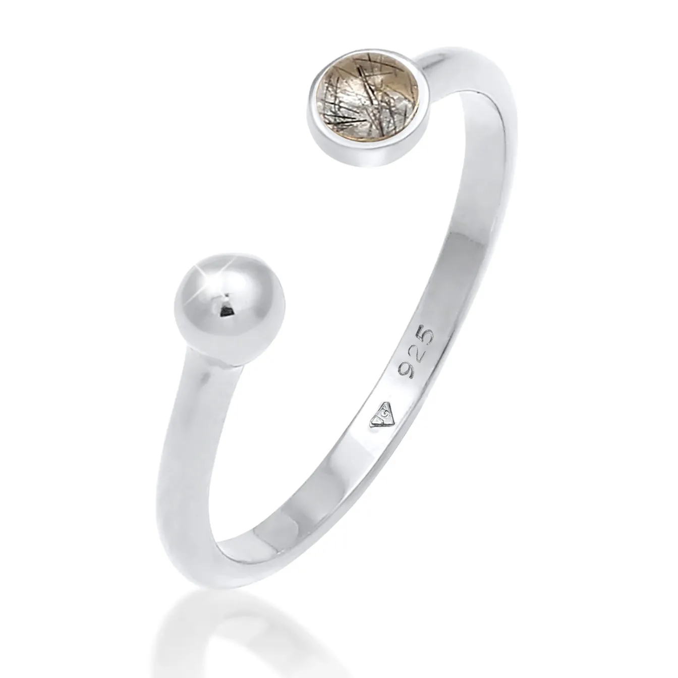 Elli "Ring | Quarz ( Transparent )< Ringe|Silber