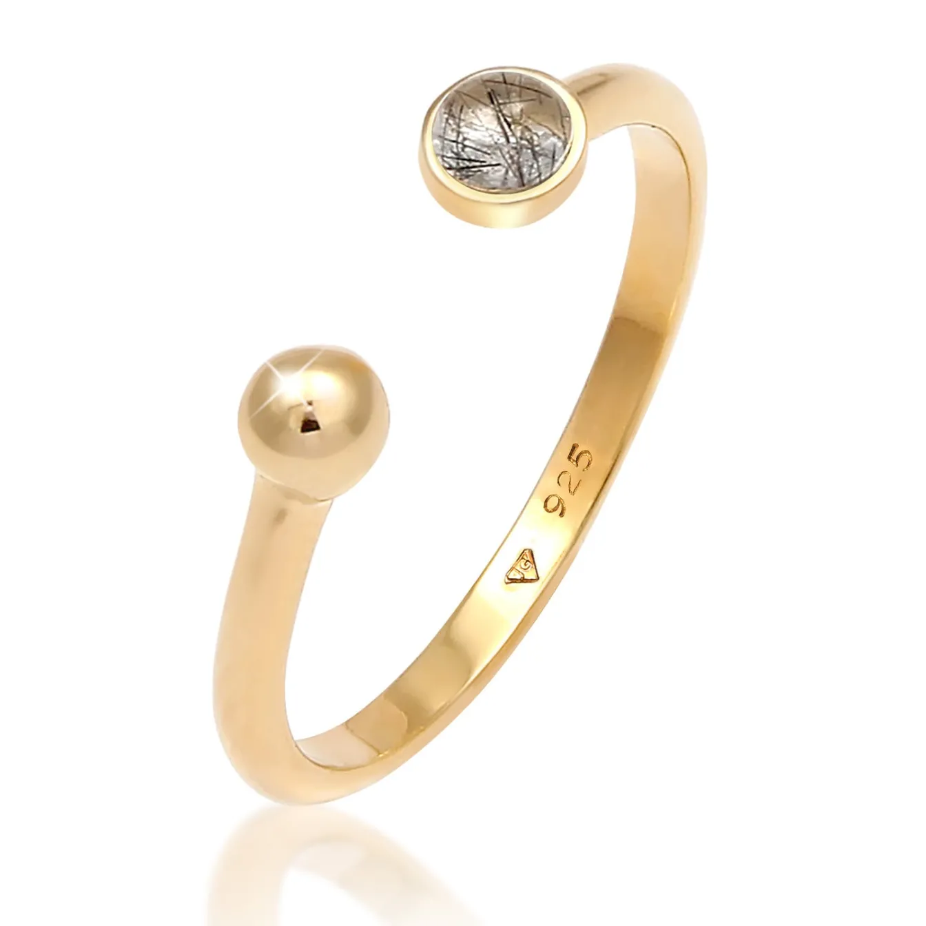Elli "Ring | Quarz ( Transparent )< Ringe|Silber