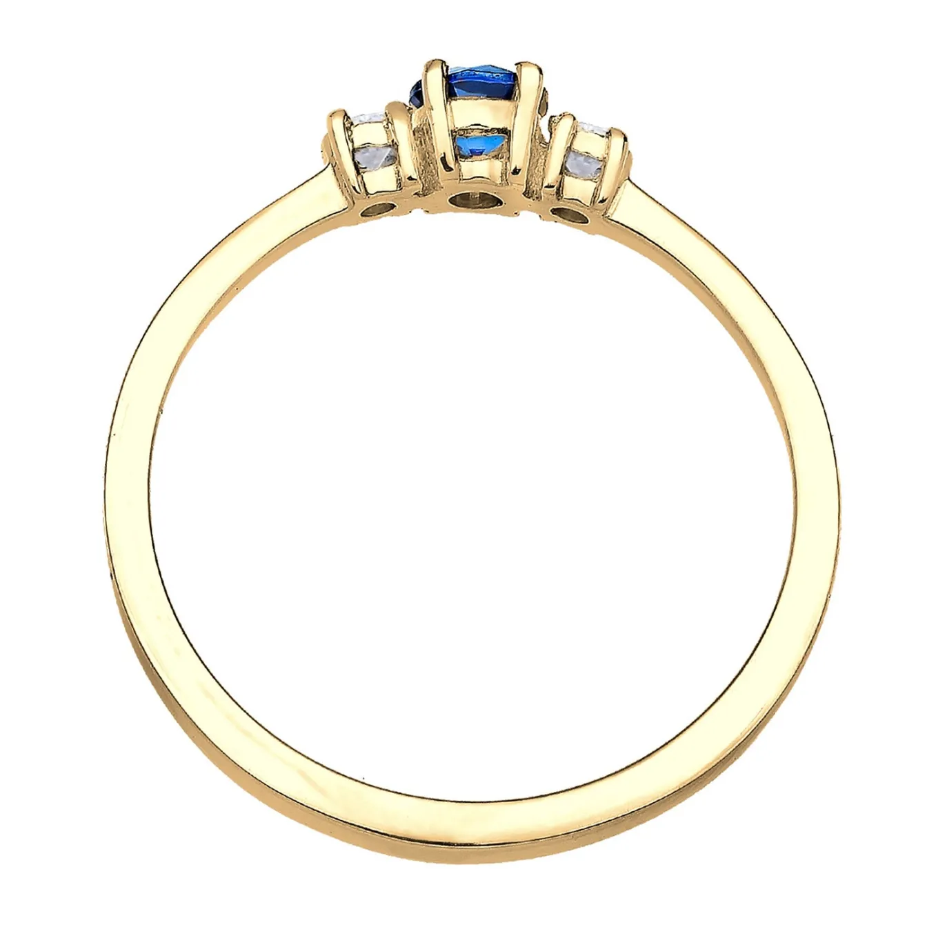 Elli "Ring | Saphir ( Blau )< Ringe|Vergoldet