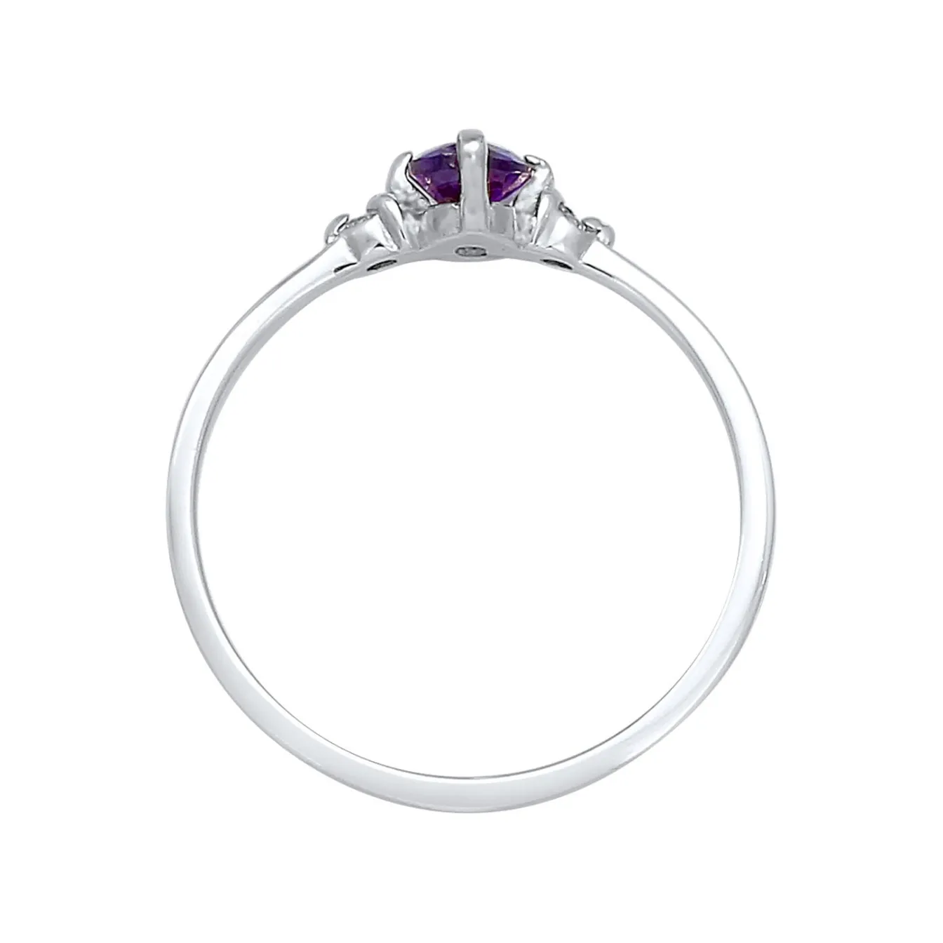 Elli "Ring | Zirkonia ( Violett )< Ringe|Silber