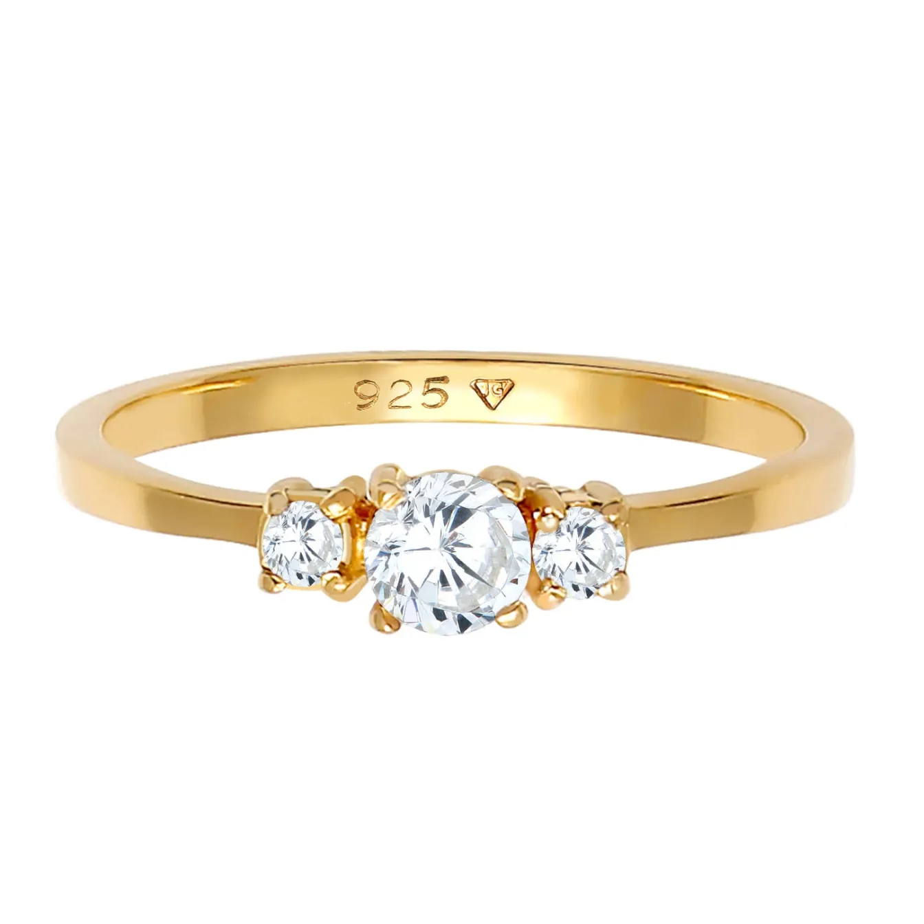 Elli "Ring | Zirkonia ( Weiß )< Ringe|Silber