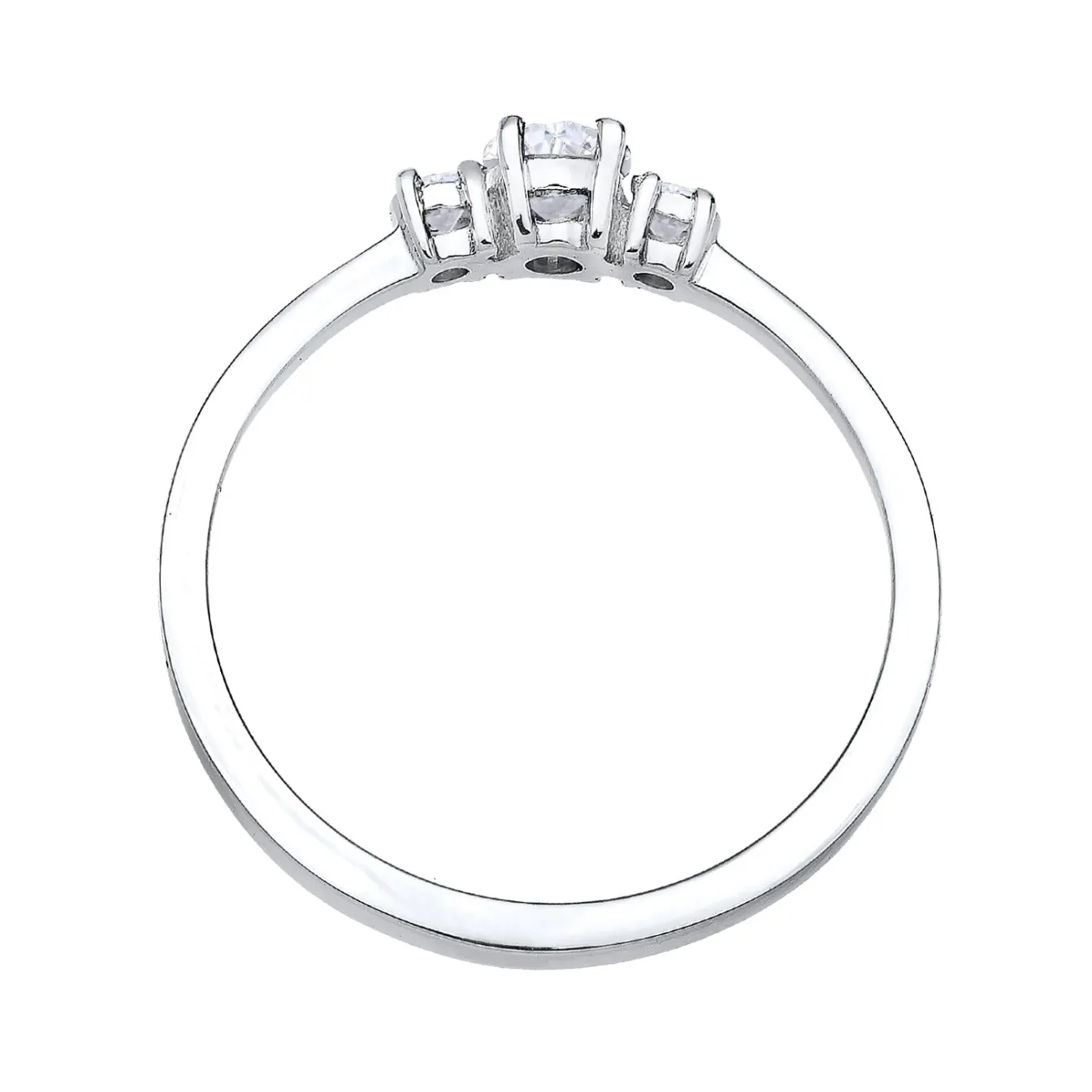 Elli "Ring | Zirkonia ( Weiß )< Ringe|Silber
