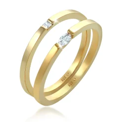 Elli "Ring | Zirkonia ( Weiß )< Ringe|Silber