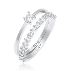 Elli "Ring | Zirkonia ( Weiß )< Ringe|Silber