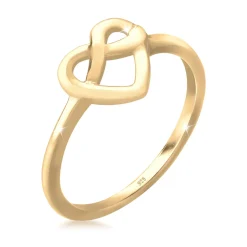 Elli "Ring Brezel< Symbol-schmuck|Herz-schmuck
