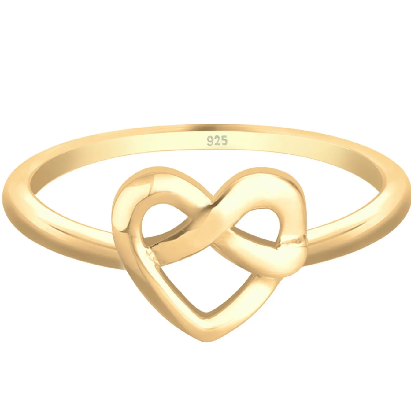 Elli "Ring Brezel< Symbol-schmuck|Herz-schmuck