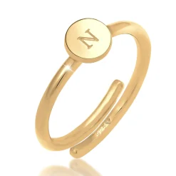 Elli "Ring Buchstabe< Personalisierter Schmuck|Ringe