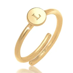Elli "Ring Buchstabe< Personalisierter Schmuck|Ringe