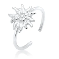 Elli "Ring Edelweiss< Ringe|Vergoldet
