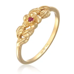 Elli "Ring Elegant | Synth. Rubin (Rot)< Symbol-schmuck|Ringe