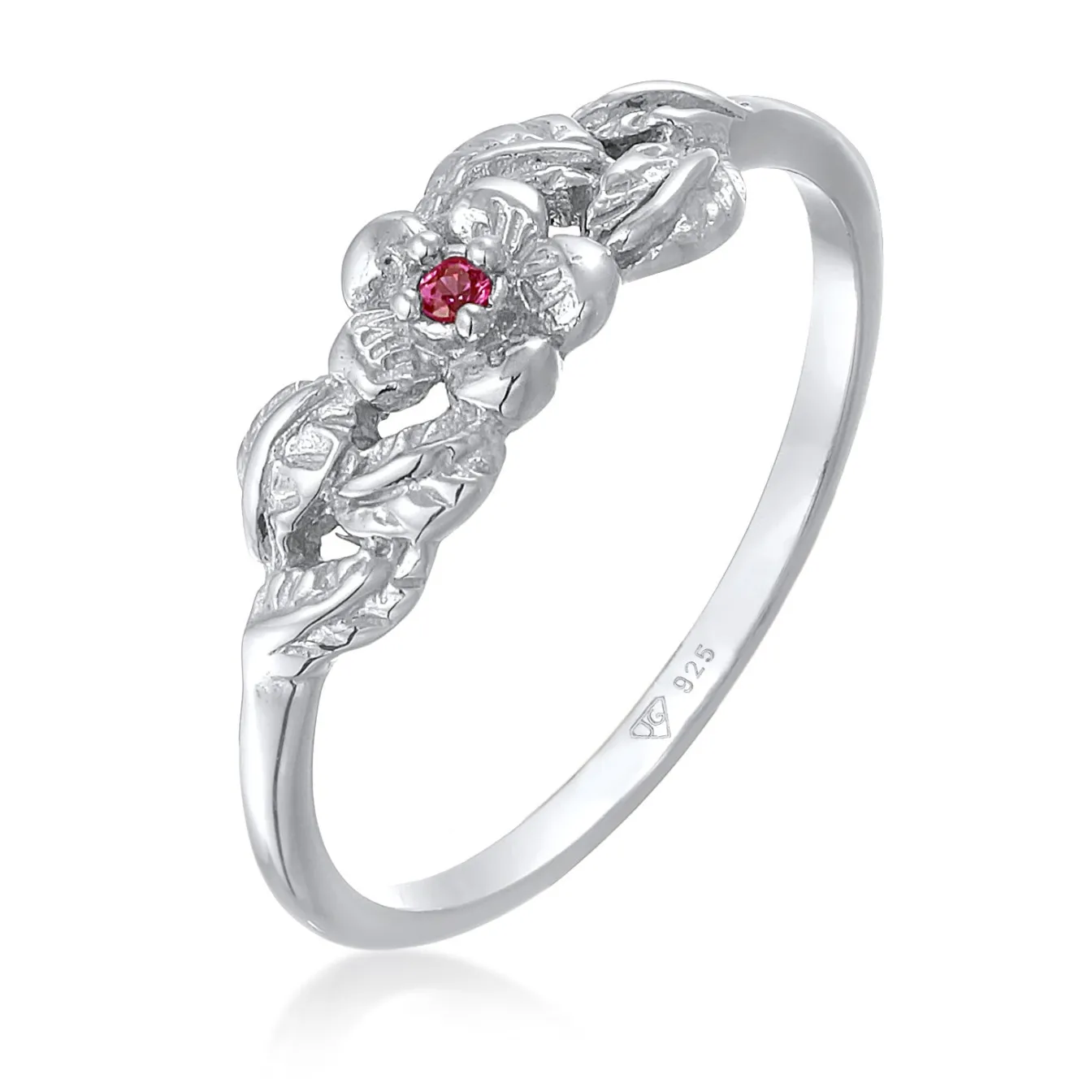 Elli "Ring Elegant | Synth. Rubin (Rot)< Symbol-schmuck|Ringe