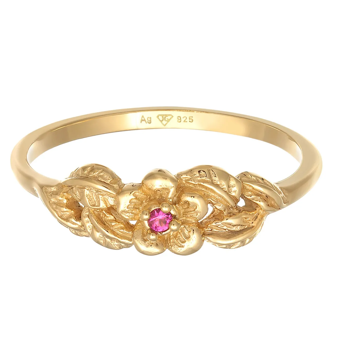 Elli "Ring Elegant | Synth. Rubin (Rot)< Symbol-schmuck|Ringe