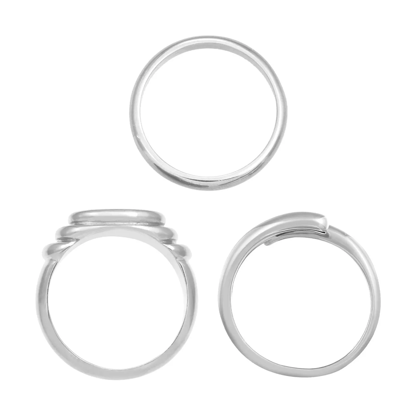 Elli "Ring 3er Set Statement< Ringe|Vergoldet