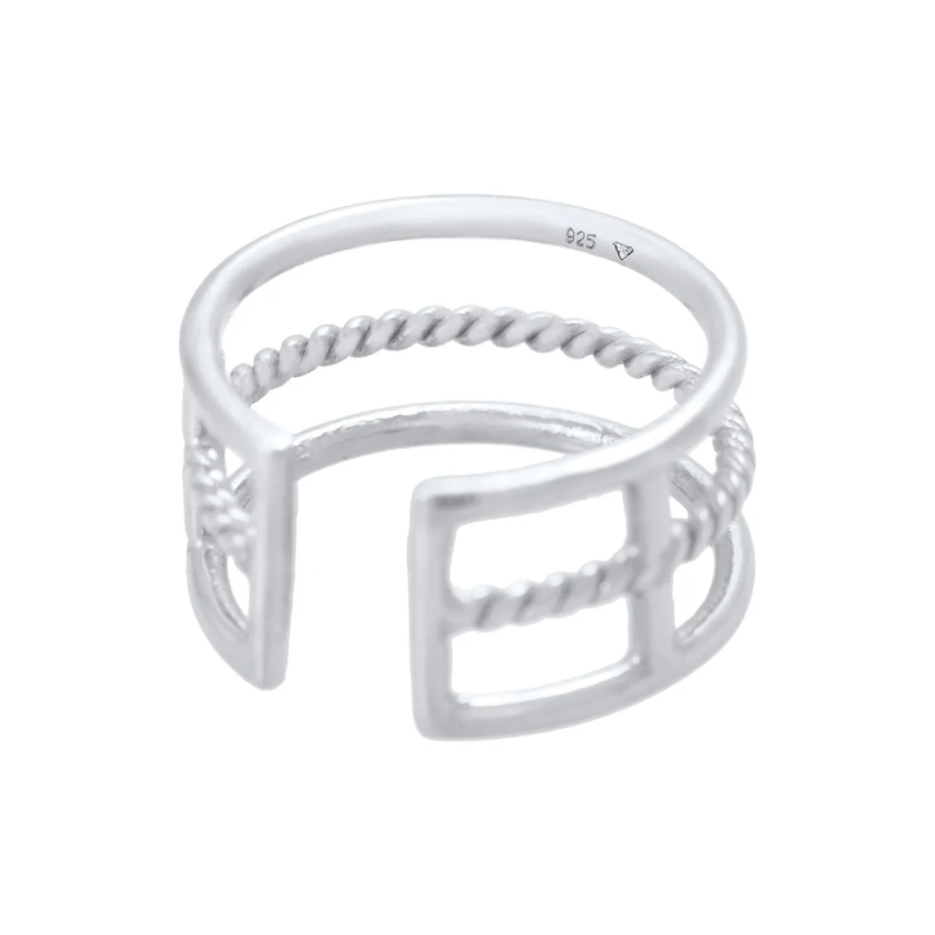 Elli "Ring Geo< Vergoldet|Silber