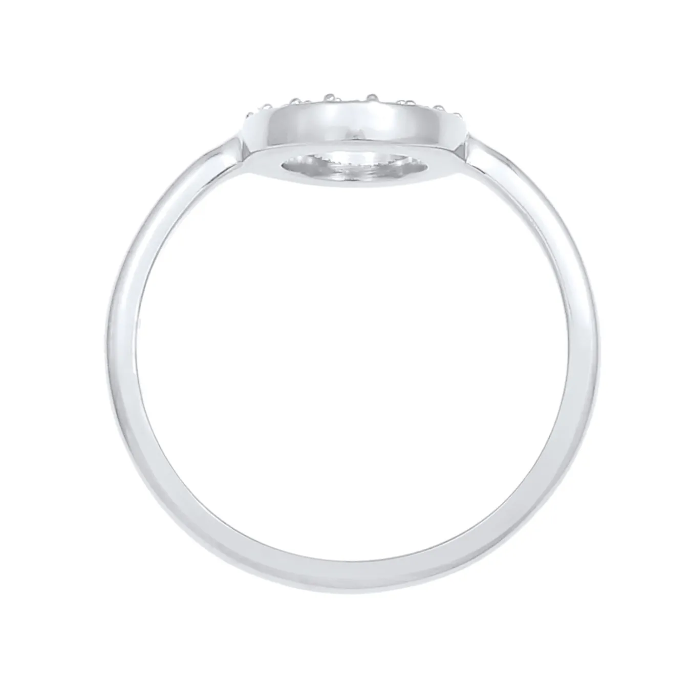 Elli "Ring Geo | Kristall ( Weiß )< Ringe|Vergoldet