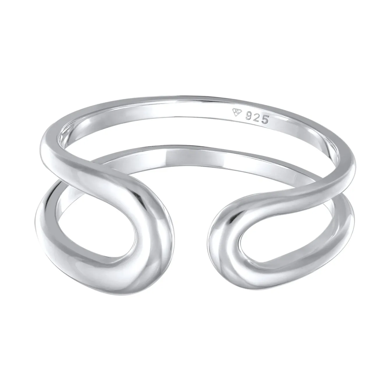 Elli "Ring Geo Offen< Ringe|Silber