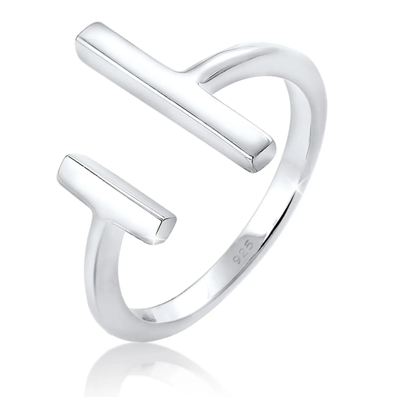 Elli "Ring Geo offen< Roségold|Ringe