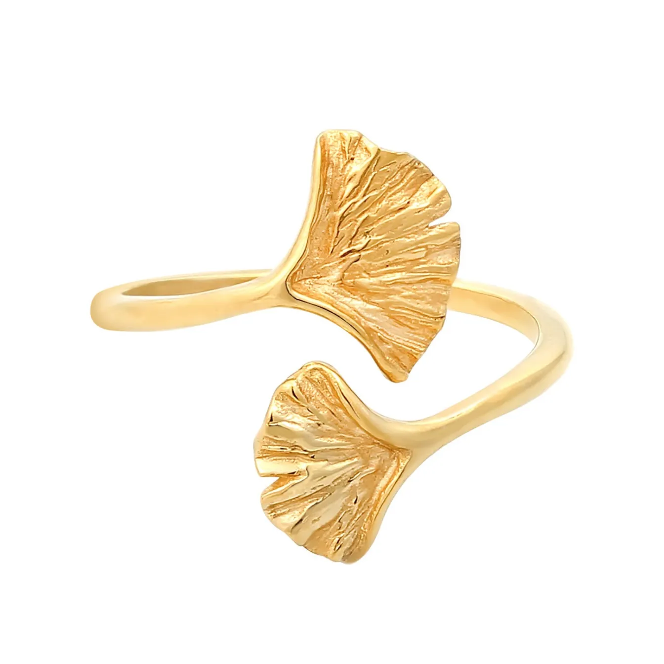Elli "Ring Ginkgo< Roségold|Symbol-schmuck