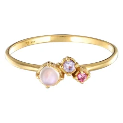 Elli "Ring Glamurös | Tansanit, Mondstein, syn. Saphir< Edelsteine|Ringe