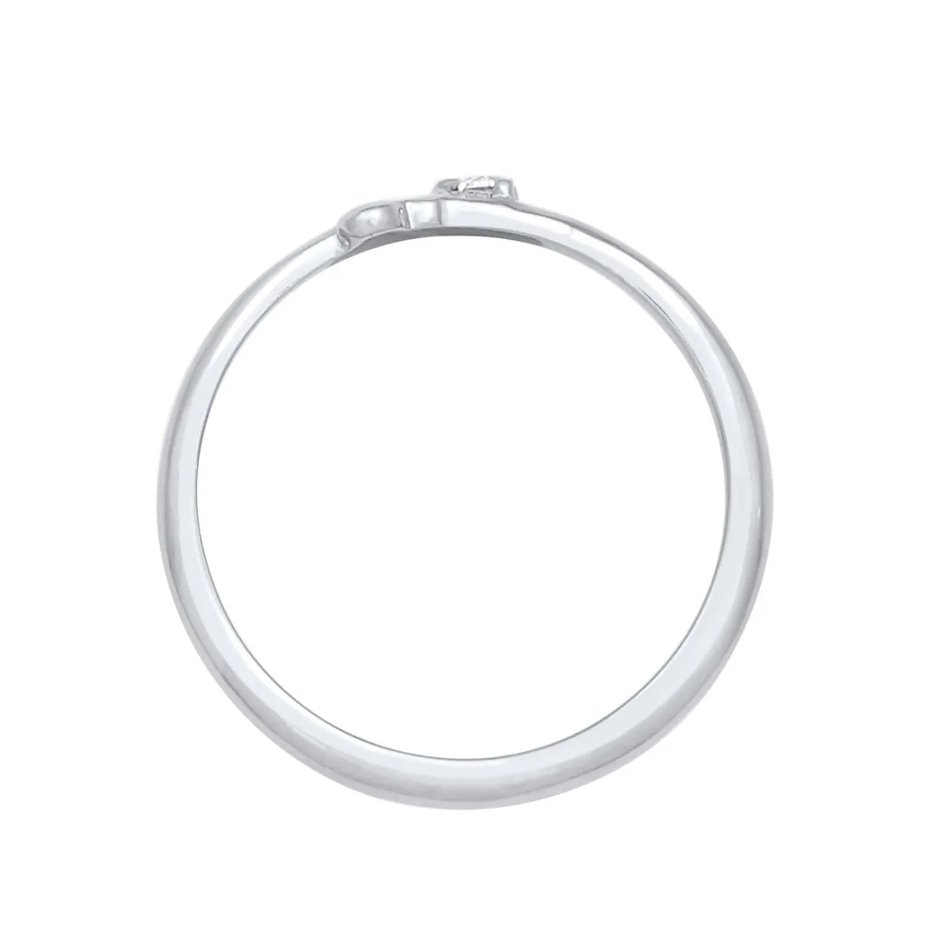 Elli "Ring Herz | Diamant ( Weiß, 0,03 ct )< Symbol-schmuck|Herz-schmuck