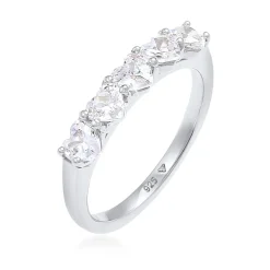 Elli "Ring Herz | Zirkonia ( Weiß )< Symbol-schmuck|Herz-schmuck