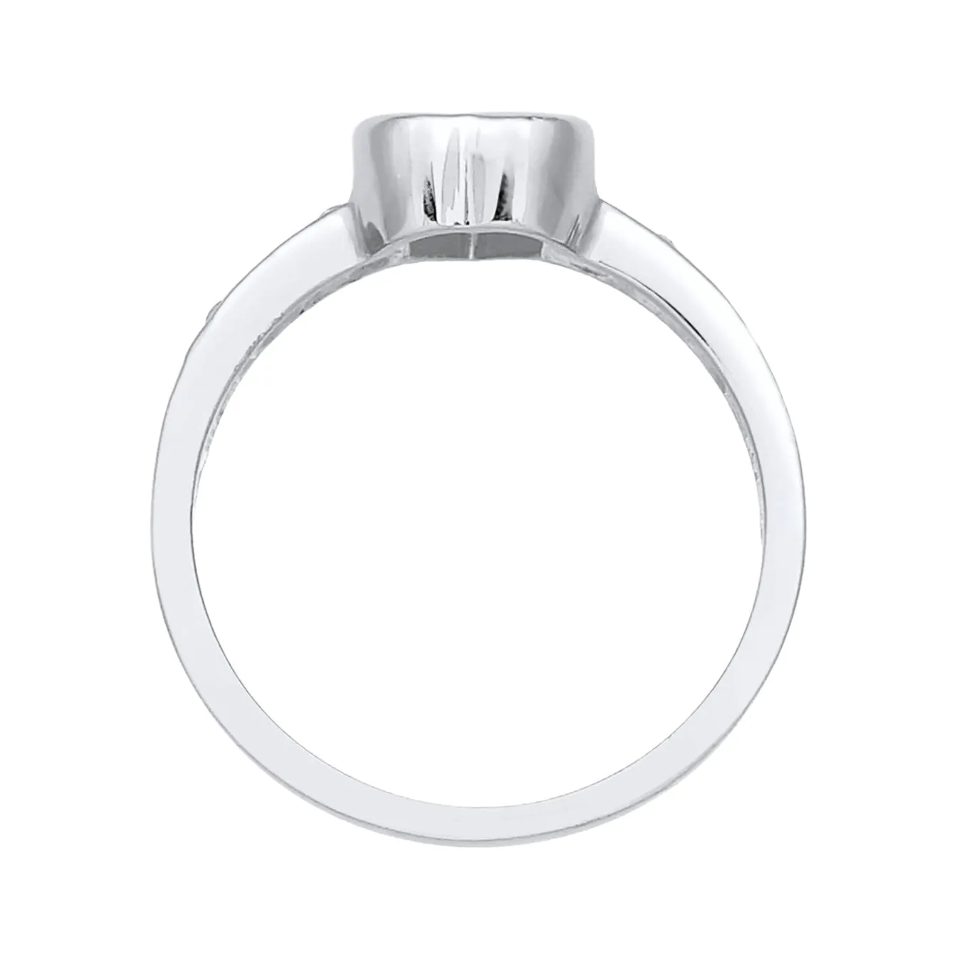 Elli "Ring Herz | Zirkonia ( Weiß )< Roségold|Symbol-schmuck