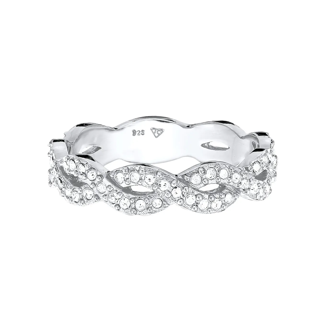 Elli "Ring Infinity | Kristall (Weiß)< Symbol-schmuck|Herz-schmuck