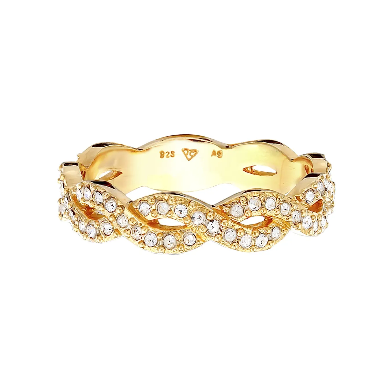 Elli "Ring Infinity | Kristall (Weiß)< Symbol-schmuck|Herz-schmuck