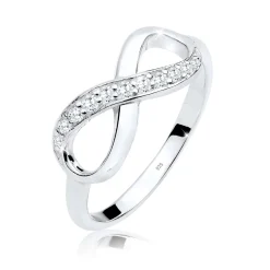 Elli "Ring Infinity | Zirkonia ( Weiß )< Roségold|Symbol-schmuck