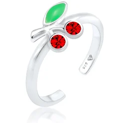 Elli "Ring Kirsche | Kristall ( Rot )<Kinder Kinderschmuck