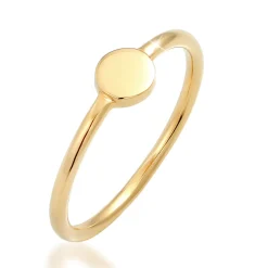 Elli "Ring Kreis< Ringe|Vergoldet