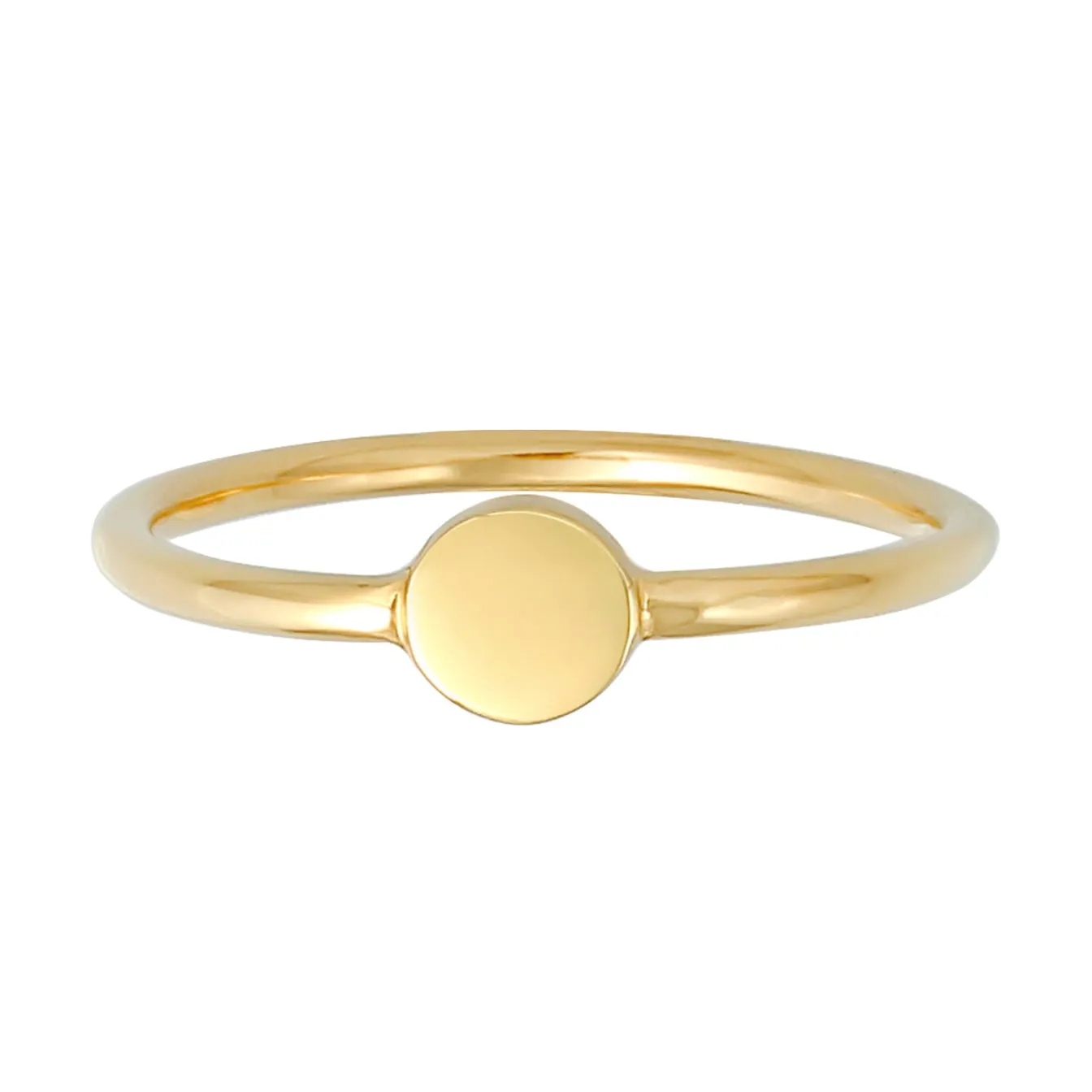 Elli "Ring Kreis< Ringe|Vergoldet